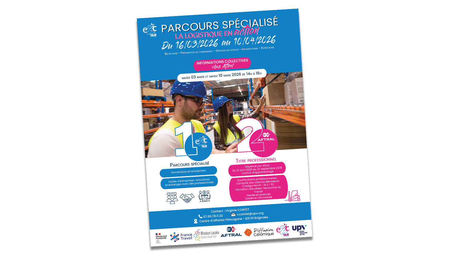 Parcours spécialisé E2C-Brignoles logistique en action