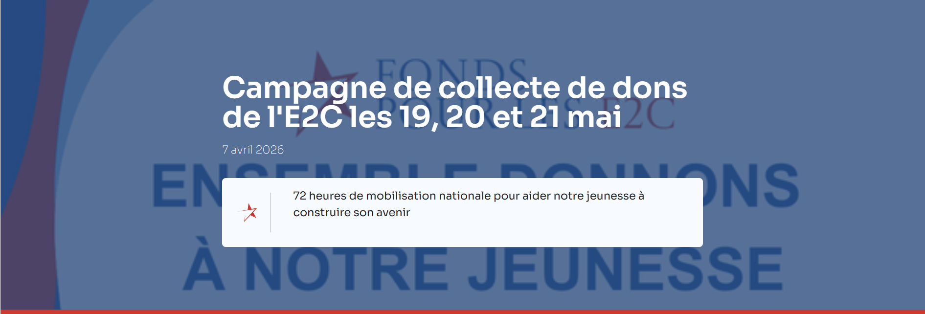 Collecte de dons 2026 E2C Var