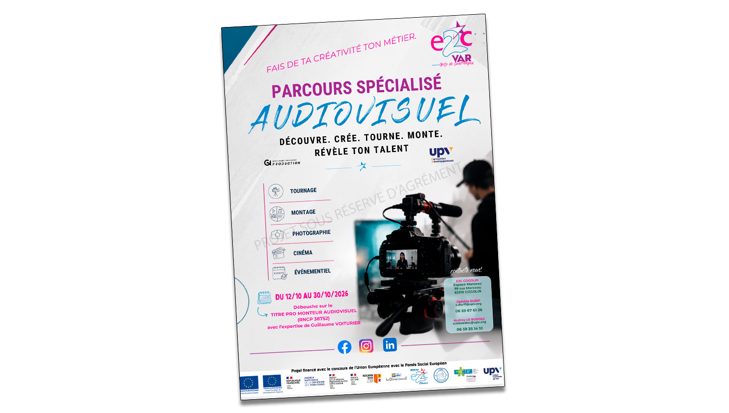 Parcours Spécialisé Audiovisuel Cogolin