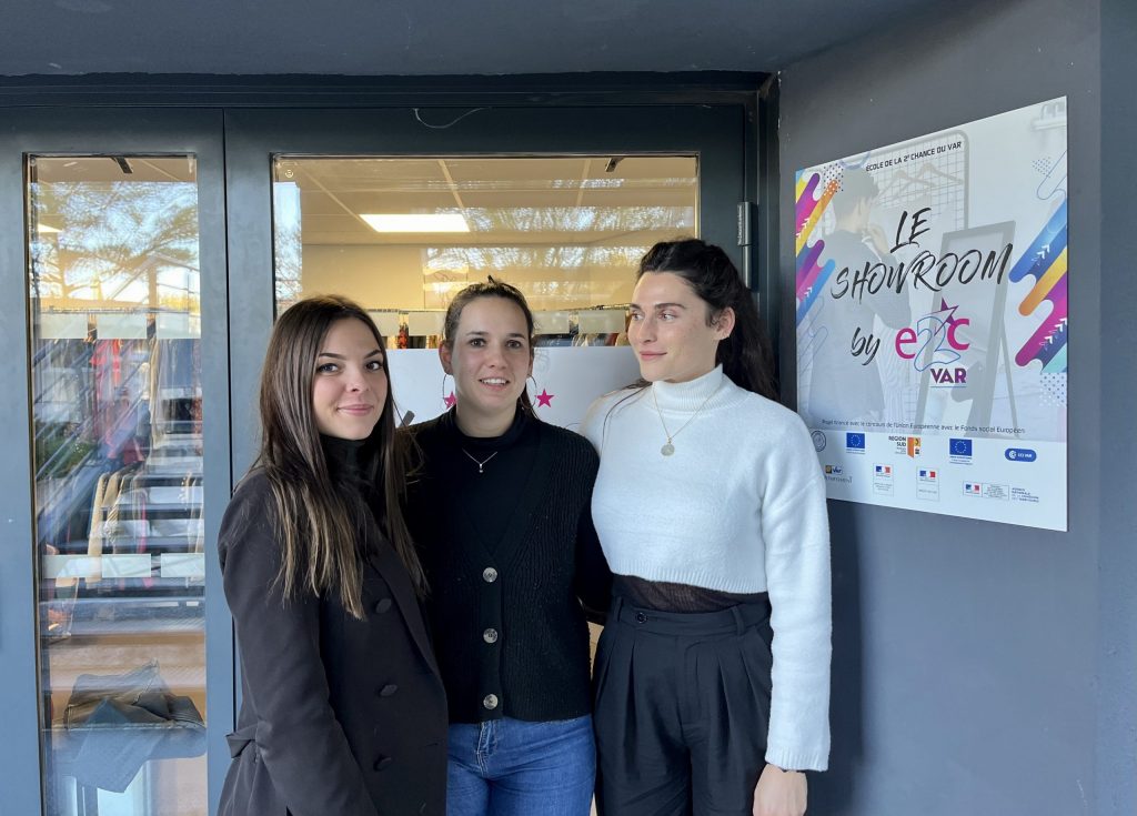 Célia Moreno-Christin et Céline Hajost, conseillères CEJ à Pôle emploi La Garde, Johanna Roubinet, formatrice à l'E2C